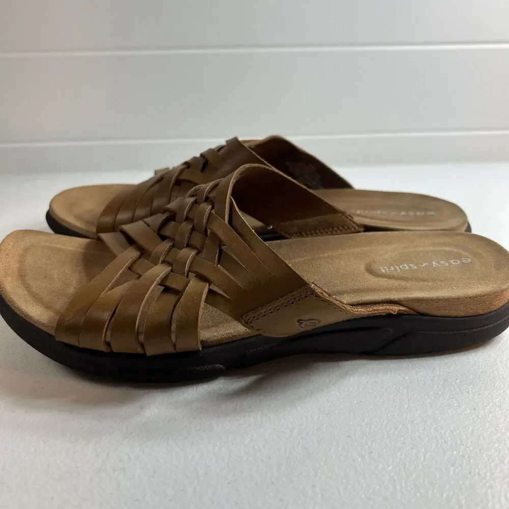 Easy Spirit Women’s Sandals Size 8W Brown Meadow Comfort Outdoor